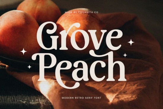 Grove Peach Font